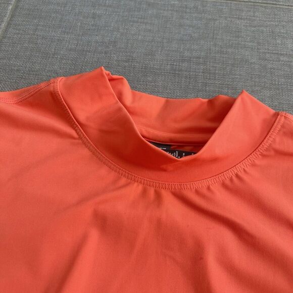 VUORI Dune Crop Swim Top Size XS Grapefruit Orange NEW Long Sleeve Rash Guard - Picture 5 of 10